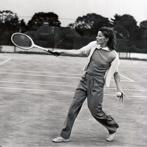 Brown wool vintage Katharine Hepburn pants